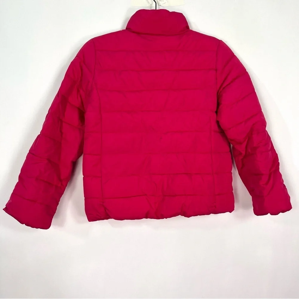 Children’s Place Hot Pink Puffer Coat Jacket side pockets Sz Large 10/12 Girls